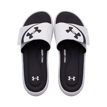 Chinelo-Gaspea-Branco-e-Preto-Espuma-4D-|-Under-Armour-Tamanho--43---Cor--BRANCO-0